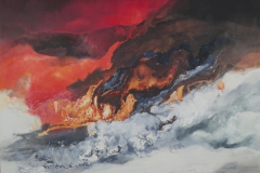 Lógica magmas, óleo sobre tela 150 x 200 cm